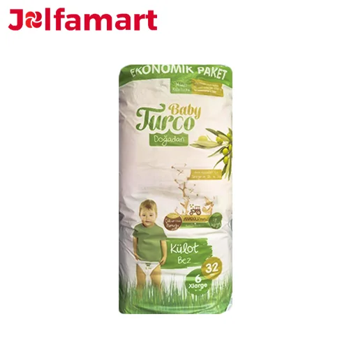 پوشک شورتی بچه تورکو سایز 6 Turco بسته 32 عددی