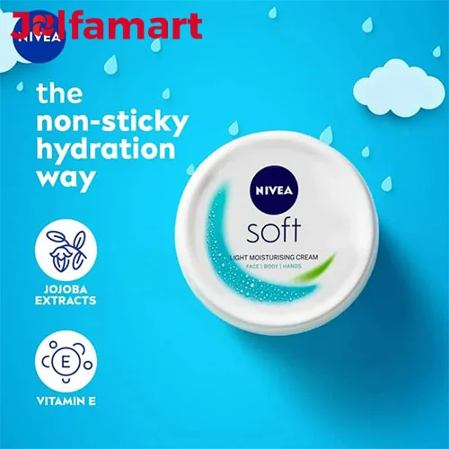 کرم نیوا سافت Nivea Soft نرم کننده و مرطوب کننده حجم 300میل